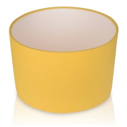 Yellow Panama Cotton Lampshade, Handmade Ceiling Or Table Shade, Colourful Home Decor - thumbnail 1