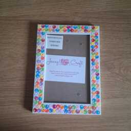 Colourful Smiley Face Confetti Photo Frame 4 X 6 Inches - thumbnail 3