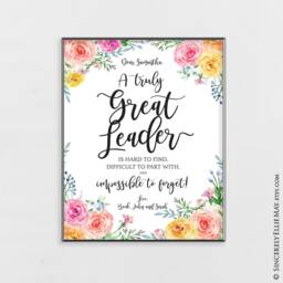 Leadership Gifts Appreciation - Leader Wall Art Personalization Quotes, Great As Office Gift You Print 40321 - thumbnail 2