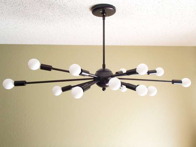 Atomic 16 Arm Sputnik Ceiling Light Chandelier Mid Century Modern - image 1