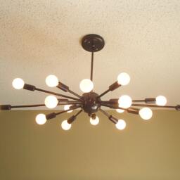 Atomic 16 Arm Sputnik Ceiling Light Chandelier Mid Century Modern - thumbnail 2