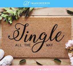 Jingle All The Way - Funny Christmas Doormat Song Gift Mat Porch Decor - thumbnail 1