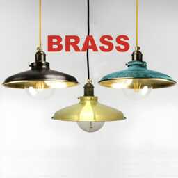 Brass Pendant Light Industrial Lamp Fixture For Bar, Lighting Rustic Vintage Spun Pendant Light - thumbnail 1