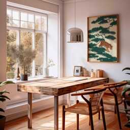 Japanese Tiger Art Print, Minimalist Zen Jungle Poster - thumbnail 3