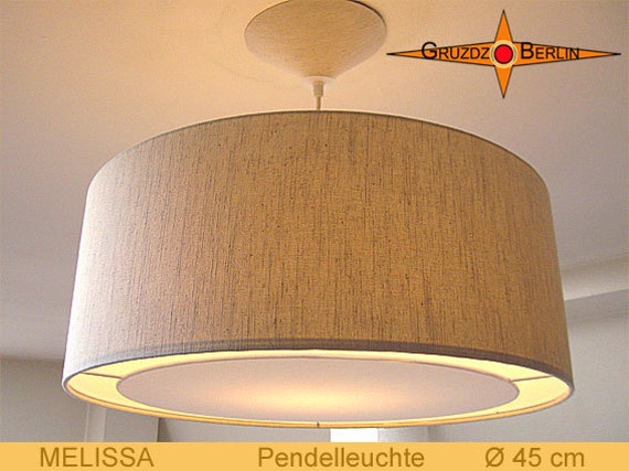 Linen Hanging Lamp With Diffuser Melissa ??45 cm Country Style Pendant - image 1