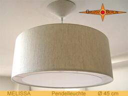 Linen Hanging Lamp With Diffuser Melissa ??45 cm Country Style Pendant - thumbnail 2