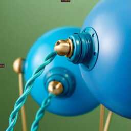 Blue Retro Fiesta Pod Trio Table Lamp - thumbnail 2