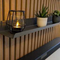 Malmback Shelf Brackets For Acoustic Panels - Compatible With Ikea Display Shelf No-Drill Wall Clips - thumbnail 3