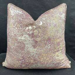 Luxury Designer Lelievre Astral Contemporary Gold Burgundy Cushion Throw Pillow Cover - thumbnail 1