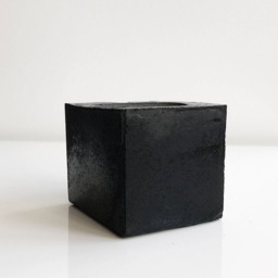 Concrete Planter Black Marble Geometric Succulent Planter, Rectangle Urban Industrial Gray Pot - thumbnail 2
