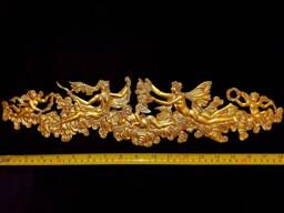 Gilt Or White French Style Decorative Wall Furniture Moulding Pediment Plaque Frame Plastic Decoration - thumbnail 1