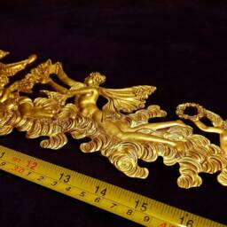 Gilt Or White French Style Decorative Wall Furniture Moulding Pediment Plaque Frame Plastic Decoration - thumbnail 4