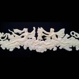 Gilt Or White French Style Decorative Wall Furniture Moulding Pediment Plaque Frame Plastic Decoration - thumbnail 2