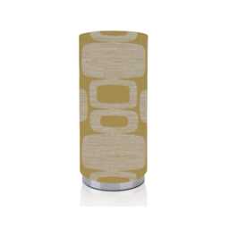 Handmade Fryetts Apollo Pad Lamp, Geometric Ochre/Burnt Orange, Chrome Base - thumbnail 3