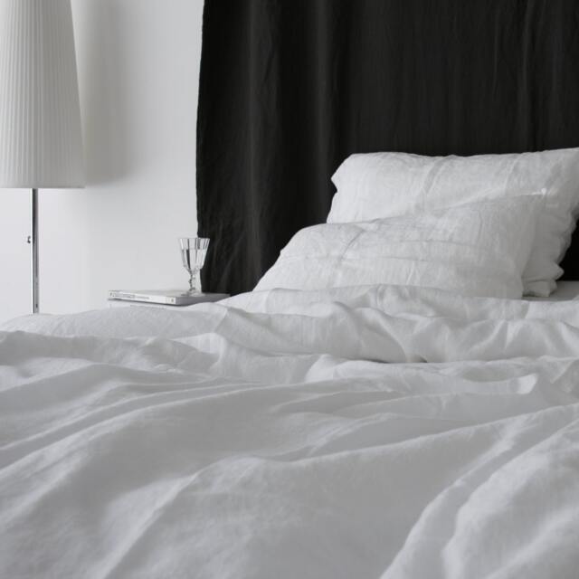 Linen Duvet Cover. Linen Bedding Set Of Duvet Cover With Buttons Closure & Two Pillowcases Envelope. Mooshop - image 1