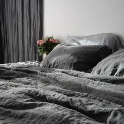 Linen Duvet Cover. Linen Bedding Set Of Duvet Cover With Buttons Closure & Two Pillowcases Envelope. Mooshop - thumbnail 3