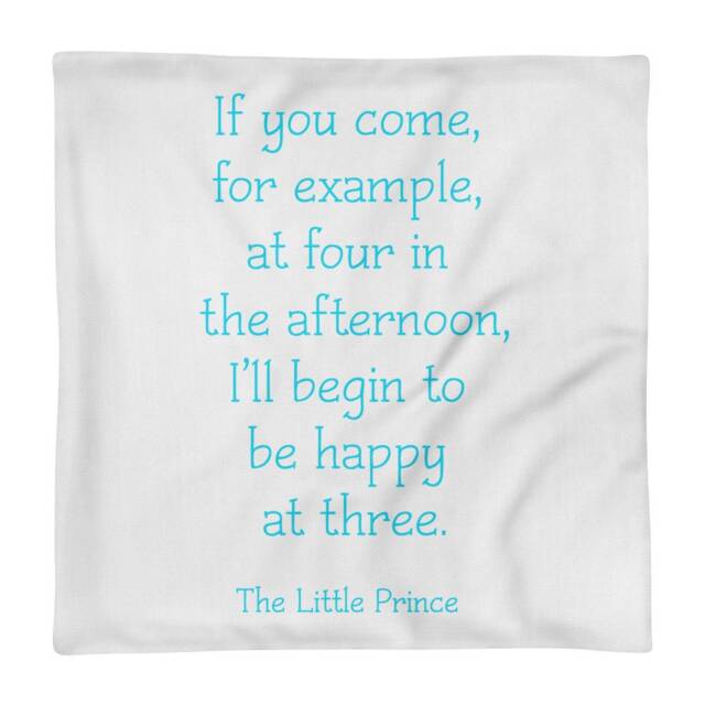 2-Sided Artwork Pillow Case Only English & French Anglais Et Francais Le Petit Prince The Little - image 1