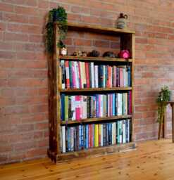 Handmade, Solid Pine Bookcase // Bookshelf Storage