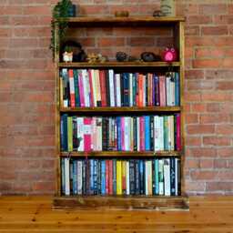 Handmade, Solid Pine Bookcase // Bookshelf Storage - thumbnail 2