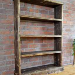 Handmade, Solid Pine Bookcase // Bookshelf Storage - thumbnail 3