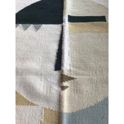 Limited Edition Custom Flat Weave Abstract Female Figure Rug Wall Hanging - thumbnail 2