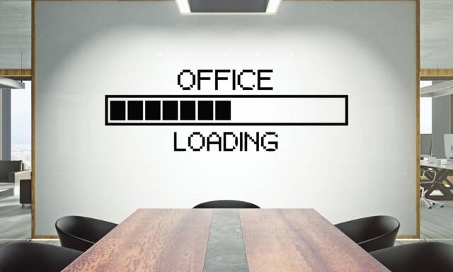 Office Loading Vinyl Wall Decal Inspirational Decor 882Re - image 1