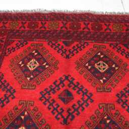 3x5 Ft New Bukhara Afghan Rug, Handmade Geometric Genuine Oriental Khal Mohammedi Area Turkmen Livingroom D??cor Rug - thumbnail 3