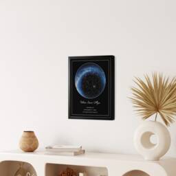Night Sky Print Star Custom Map Personalize First Anniversary Gift Him Her Framed Celestial Unique 1St Paper Wedding Constellation - thumbnail 2