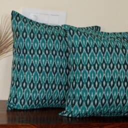 Ikat Cotton Cushion Cover/Sham 18 - thumbnail 2