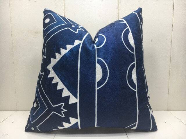 Handwoven Silk Ikat Pillow Cover, Modern Accent Cushion - 16x16 - image 1