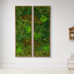 Preserved Moss Wall Art Natural Indoor Plant Decor - thumbnail 2