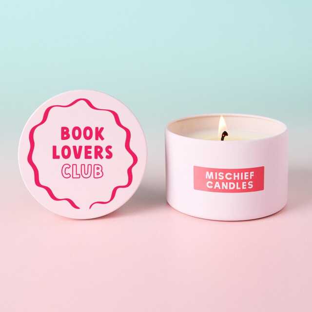 Funny Gift For Her - Candle Club Stocking Filler Pink Tin Container - image 1