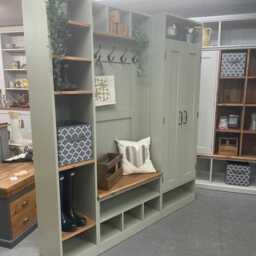 Boot Room/Hall Bench Real New Wood 180cm Wide & Just 35cm Deep Great For Narrow Space Hallway Cloakroom Furniture Kent Showroom - thumbnail 3