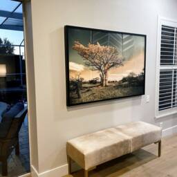 Handmade Cowhide Ottoman Bench - Custom Steel Frame, U.K. Crafted - thumbnail 4