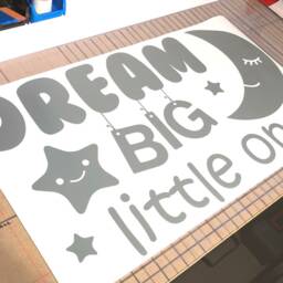 Dream Big Little One Decal, Dream Wall Decor, Art, Nursery Decor - thumbnail 3