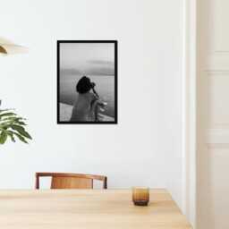 Vintage Woman Drinking Wine Glass Print, Luxury Fashion, Fine Art Photography Wall Art, Museum Quality Classic Black & White Poster - thumbnail 2