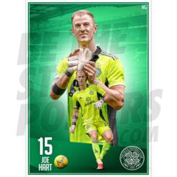 Celtic Fc Hart 21/22 Action Poster - Officially Licensed Product A4/A3 Sizes Plus Framed Option - thumbnail 1