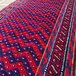 2x8 Large Handmade Wool Runner - Afghan Oriental Tribal Rug Vintage Boho Floral Turkmen Ziegler Design Kitchen, Living Room, Bedroom - thumbnail 3