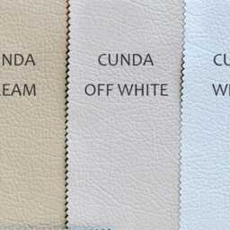 White Faux Leather Pillow Cover With Cognac Straps - Custom Euro Sham in All Sizes - thumbnail 4