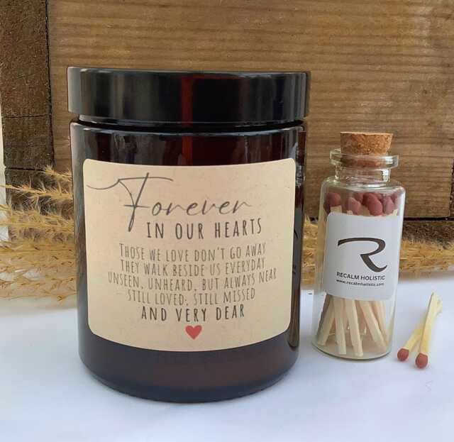 Forever in Our Hearts, Sympathy Gift, Candle, Bereavement Thinking Of You, in Memory Of, You Candle - image 1