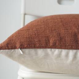 Terracotta Hand Woven Pillow Cover - thumbnail 3