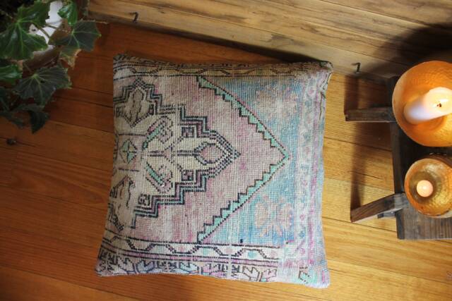 60cm - 24Inch Vintage Carpet Cushion Cover Handwoven Large Floor Sofa Pillow - image 1