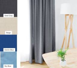 Blackout Curtains, Multiple Colors in White, Tan Gray Blue, Green, Brown, Custom Chenille Curtains Weave Heavy Weight
