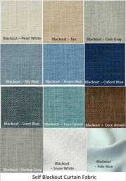 Blackout Curtains, Multiple Colors in White, Tan Gray Blue, Green, Brown, Custom Chenille Curtains Weave Heavy Weight - thumbnail 3
