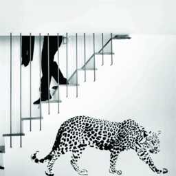 Huge 135cm Leopard Wild-Cat-Animal Vinyl Wall Art-sticker - Home Bedroom Decor