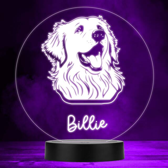 Great Pyrenees Dog Pet Multicolour Personalised Gift Led Lamp Night Light - Bedroom - image 1