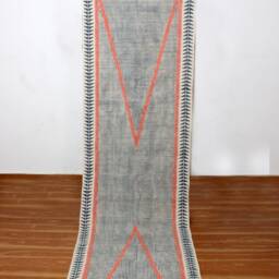 Hallway Runner Kilim Cotton Carpet Kitchen Dining Room Rug Hand Block Printed Area Stair Woven Durries 3x10 5x10 4x15 Feet - thumbnail 2