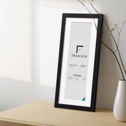 Panoramic Black White Oak Photo Frame With Mount, Wall Art Home Decor Poster - thumbnail 2