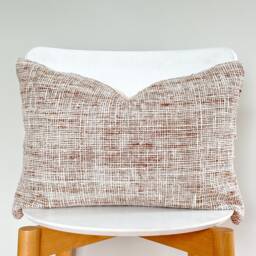 Brown Tribal Hemp Hand Woven Natural Dye Color Pillow Cover - thumbnail 2