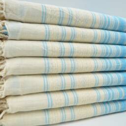 Turkish Peshtemal, Turquoise Towel, Bath Towel, Cotton Towel, Turkish Towel, Hammam Towel, 37x70, Pool Towel, Soft Towel, Beach Towel, B6-Artemis - thumbnail 3